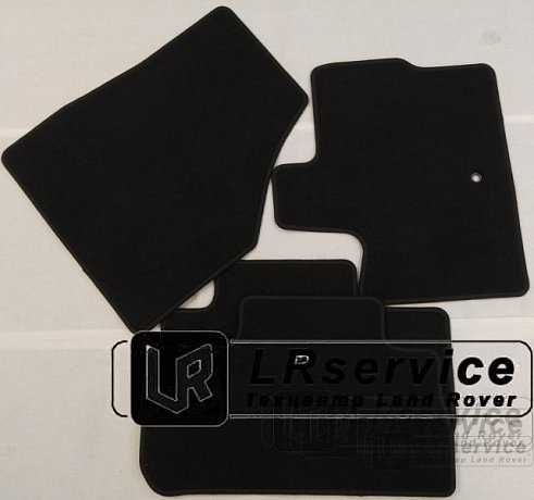 К-кт ковров велюровых полный (черные) (базовые) D3