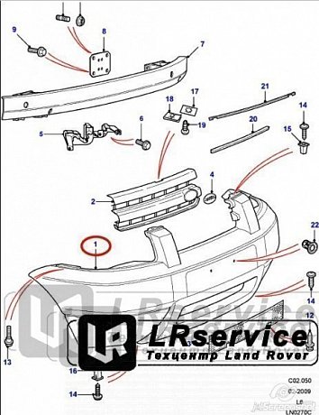 Бампер передний FR